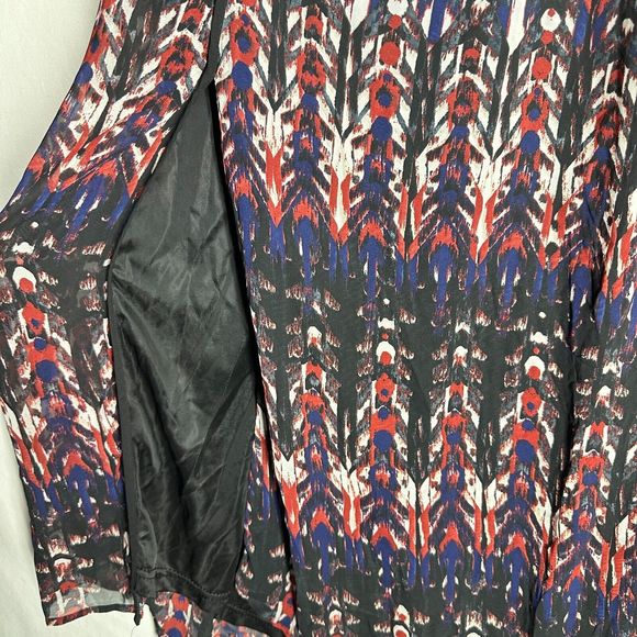 H&M Maxi Dress Sleeveless Multicolor Splited Fully Line Size 4 - Picture 5 of 8